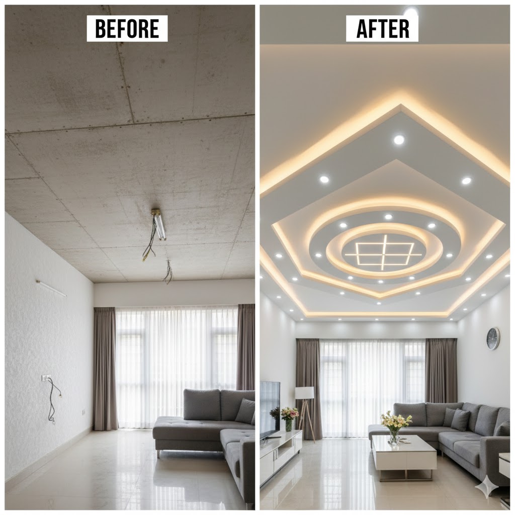 Dự án Thi công trần thạch cao Tân Uyên